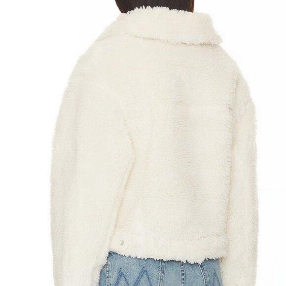 Levi's Baby Bubble Sherpa Trucker Jacket in Coconut Milk Size L NWT - Picture 8 of 14